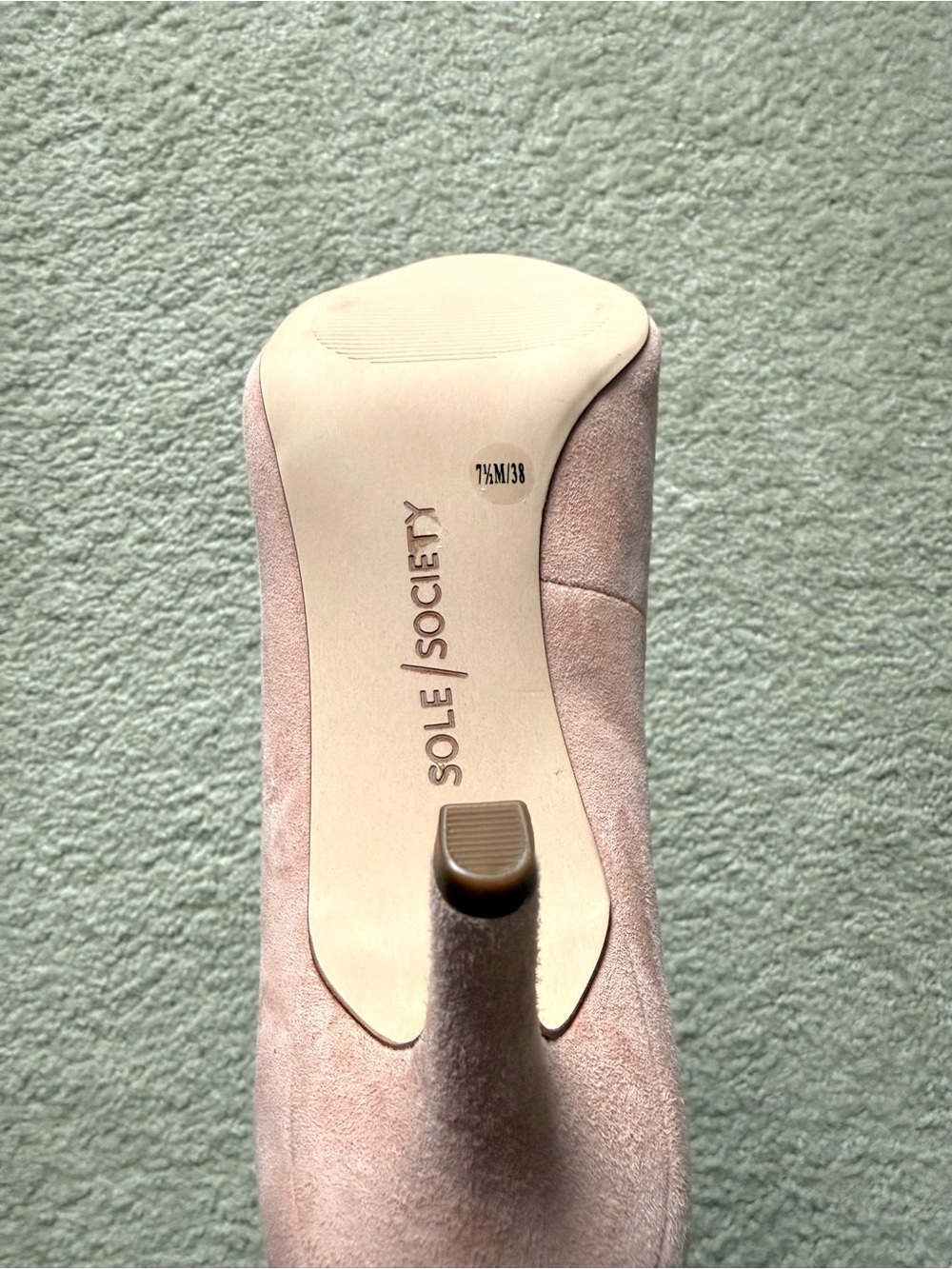 Brand New Sole Society Blush Suede Pointed-Toe Heels | Size 7.5 - Picture 5 of 6